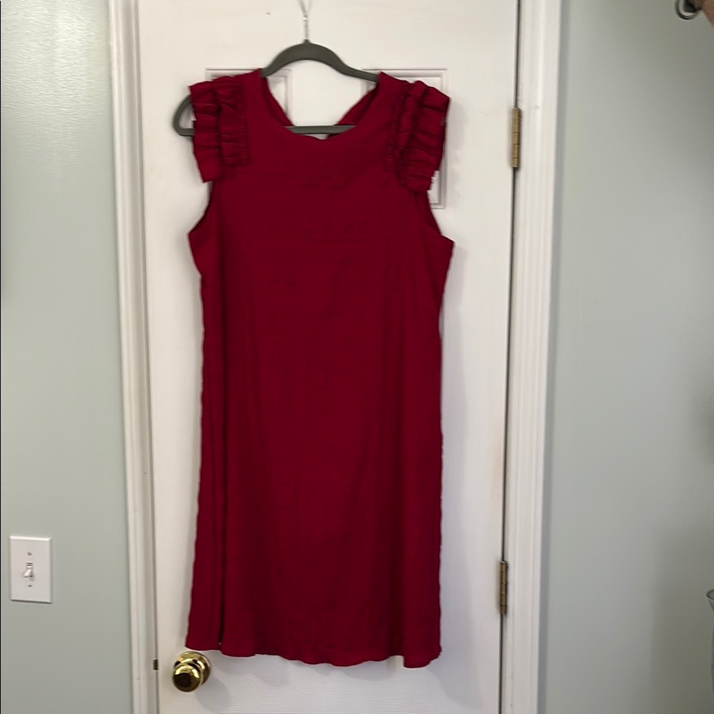 Elegant Red Sleeveless Dress